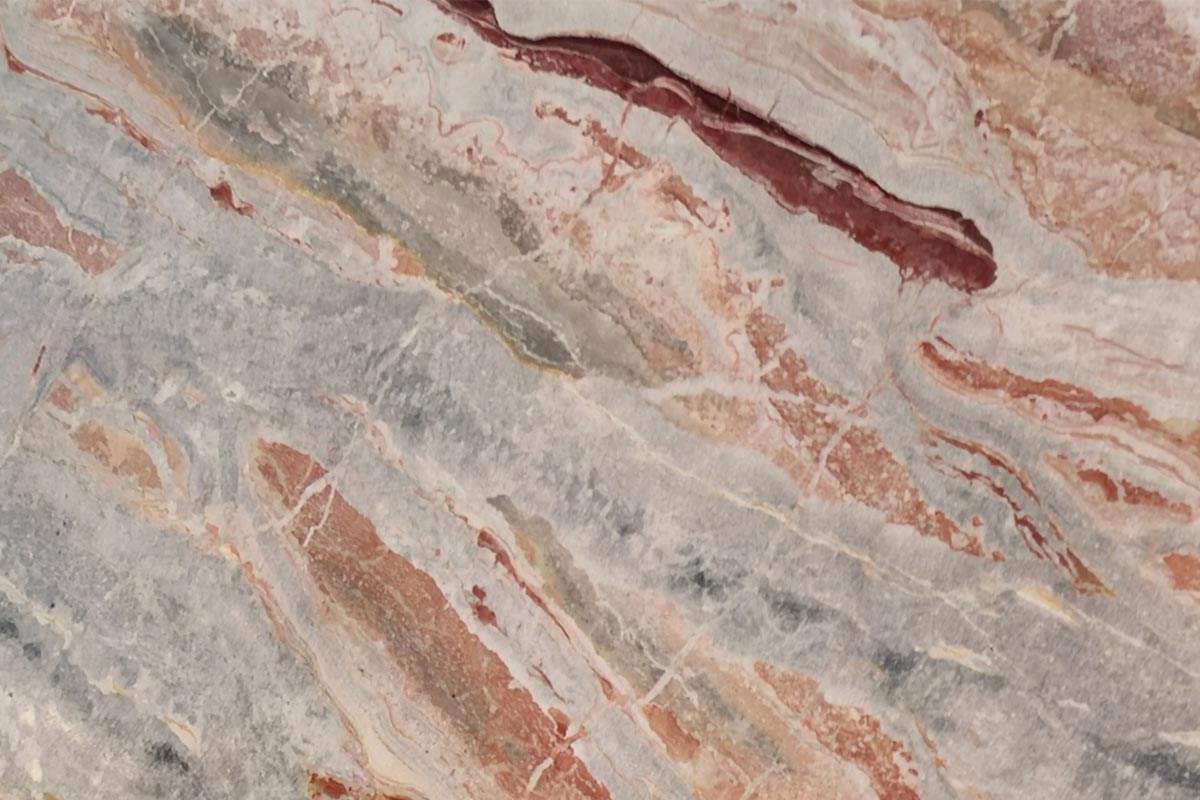 EURO MAS SRL - Red and Gray Arabescato Orobico marble